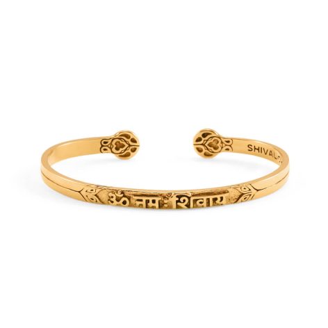 Om Namah Shivaya Mantra Cuff Bracelet