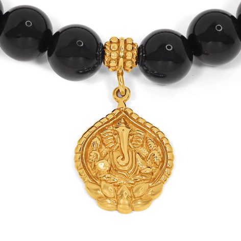 Ganesh Onyx Bracelet Devadeva