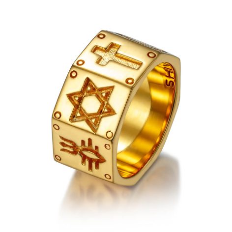 Sacred Symbols Power Ring Dharmayuga